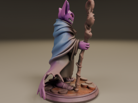 Arcane Shadow Sorcerer 3D 打印模型