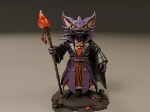 Pyrrux the Mischief Mage 3D Print Model