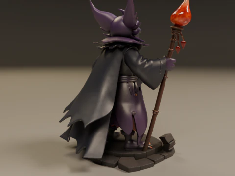 Pyrrux the Mischief Mage 3D Print Model