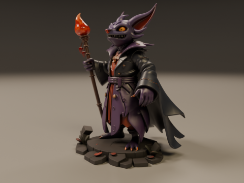Pyrrux the Mischief Mage 3D Принт Модель