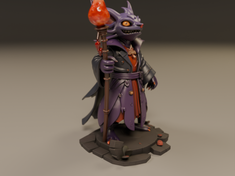 Pyrrux the Mischief Mage 3D Принт Модель