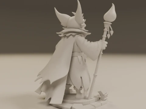 Pyrrux the Mischief Mage 3D Print Model