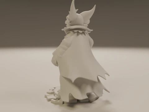 Pyrrux the Mischief Mage 3D Print Model