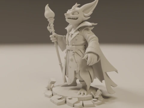 Pyrrux the Mischief Mage 3D Print Model