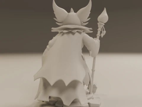 Pyrrux the Mischief Mage 3D Print Model