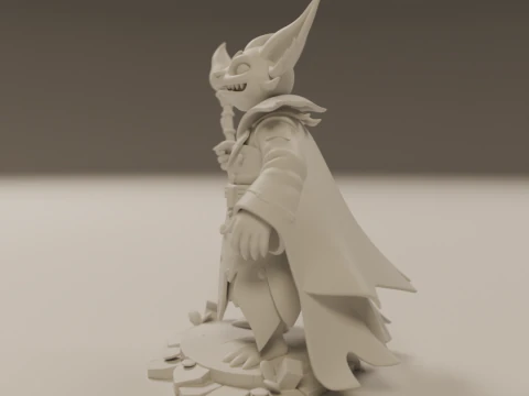 Pyrrux the Mischief Mage 3D Print Model