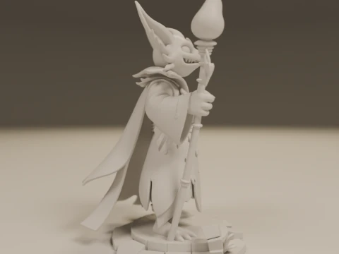 Pyrrux the Mischief Mage 3D Print Model