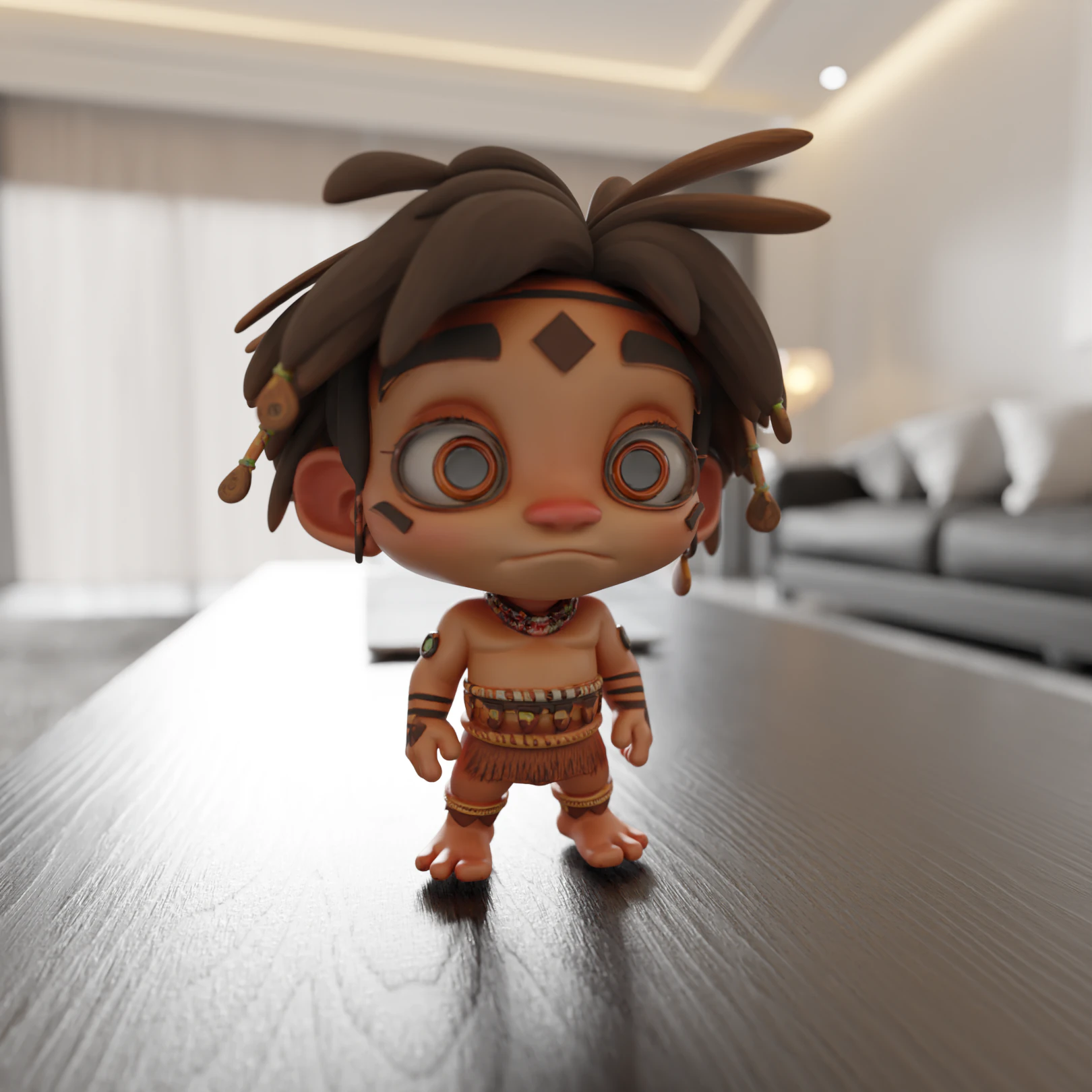 Tribal fantasy RPG 3D Print Model .c4d .max .obj .3ds .fbx .stl .blend 