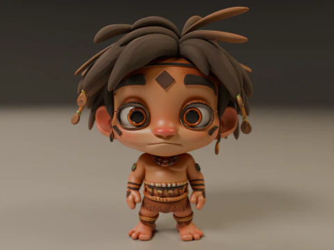 Tribal fantasy RPG 3D Print Model