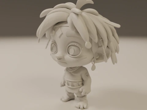 Tribal fantasy RPG 3D Print Model