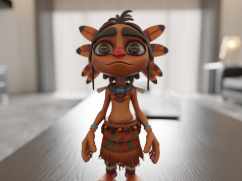 Tribal fantasy RPG Model Cetak 3D