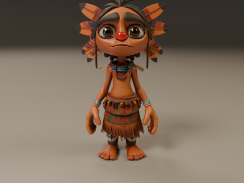 Gioco di ruolo fantasy tribale Modello di stampa 3D