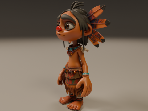 Gioco di ruolo fantasy tribale Modello di stampa 3D