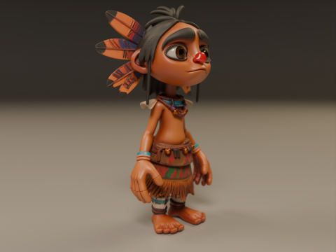 Gioco di ruolo fantasy tribale Modello di stampa 3D