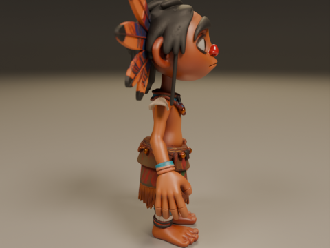 Gioco di ruolo fantasy tribale Modello di stampa 3D