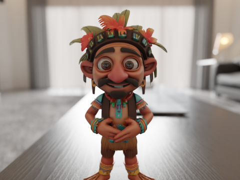 Tribal fantasy RPG Model do druku 3D