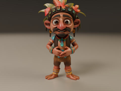 Tribal fantasy RPG Model Cetak 3D