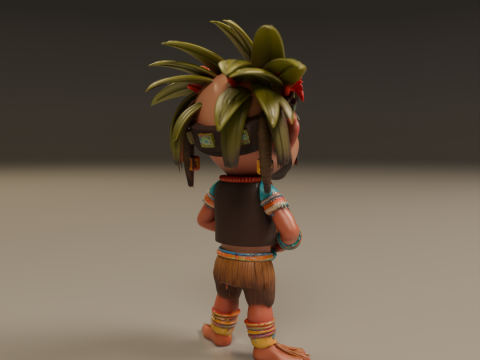 Tribal fantasy RPG Model Cetak 3D