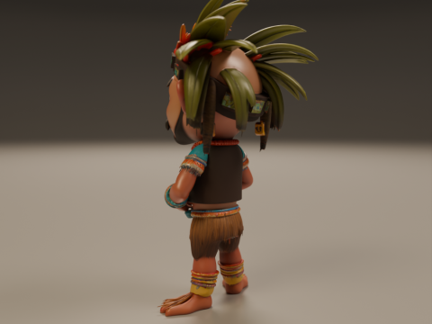 Tribal fantasy RPG Model Cetak 3D