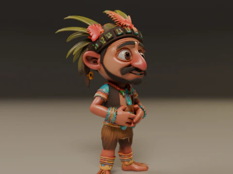 Tribal fantasy RPG 3D Print Model