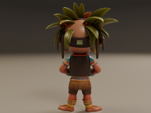 Tribal fantasy RPG Model Cetak 3D