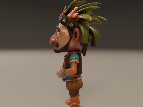 Tribal fantasy RPG Model Cetak 3D