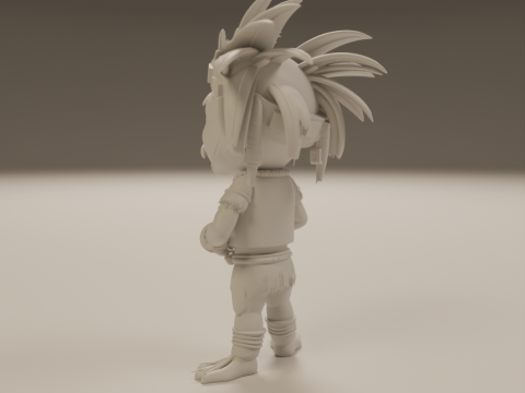 Tribal fantasy RPG Model Cetak 3D