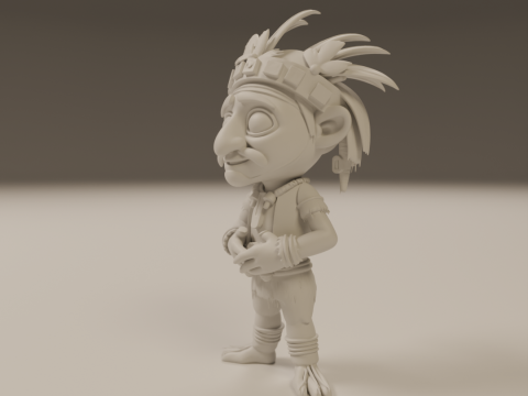 Tribal fantasy RPG Model Cetak 3D