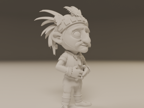 Tribal fantasy RPG Model Cetak 3D