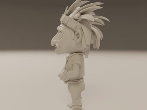 Tribal fantasy RPG Model Cetak 3D