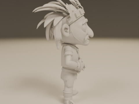 Tribal fantasy RPG Model Cetak 3D