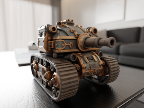 Tank steampunk 3D 打印模型