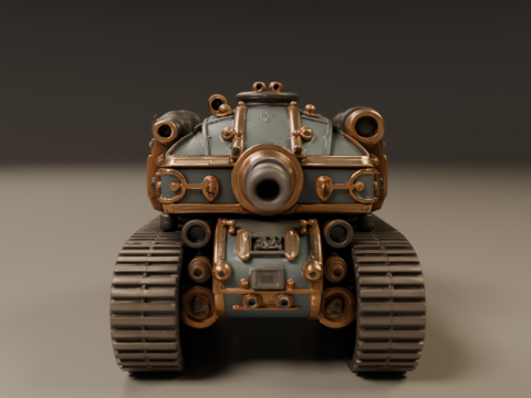 Tank steampunk 3D Baskı Modeli