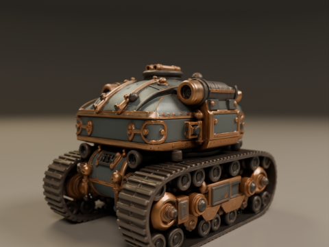 Tank steampunk 3D Baskı Modeli
