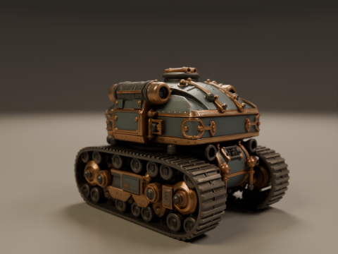 Tank steampunk 3D Baskı Modeli
