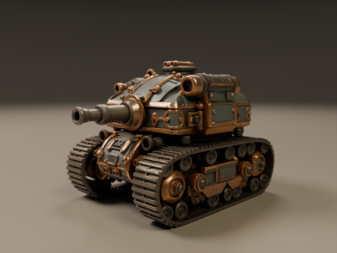 Tank steampunk 3D Baskı Modeli