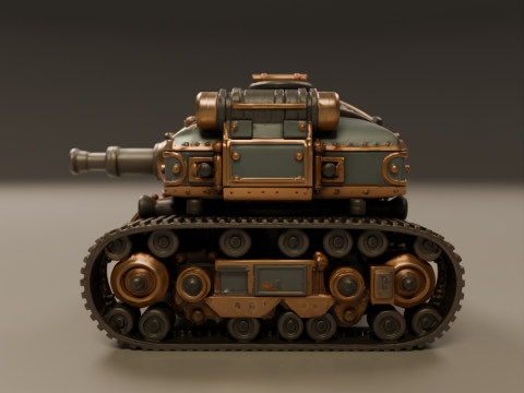 Tank steampunk 3D Baskı Modeli