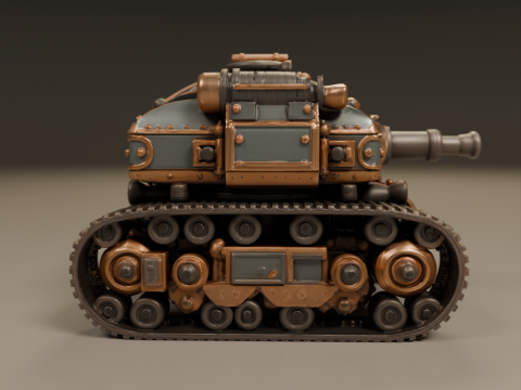 Tank steampunk 3D Baskı Modeli