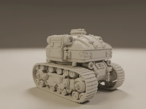 Tank steampunk 3D Print Model