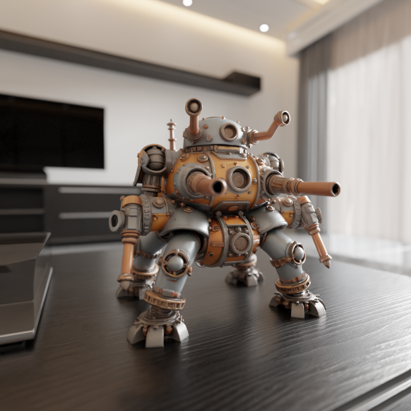 Tank steampunk Modelo de Impressão 3D .c4d .max .obj .3ds .fbx .stl .blend