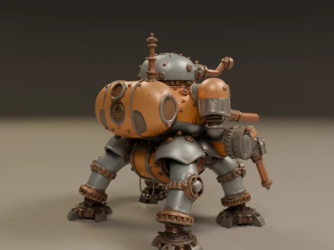 Tank steampunk 3D Print Model