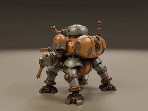 Tank steampunk 3D Print Model