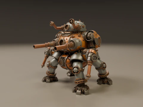 Tank steampunk 3D Print Model