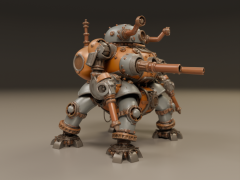 Tank steampunk Modelo de Impressão 3D