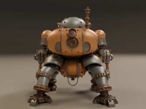 Tank steampunk 3D Print Model
