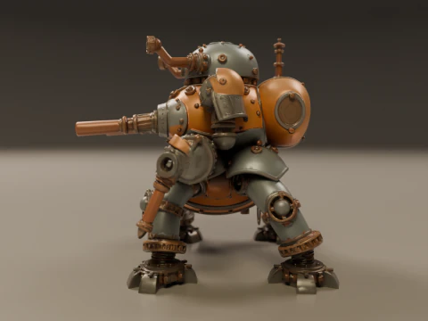 Tank steampunk 3D Print Model
