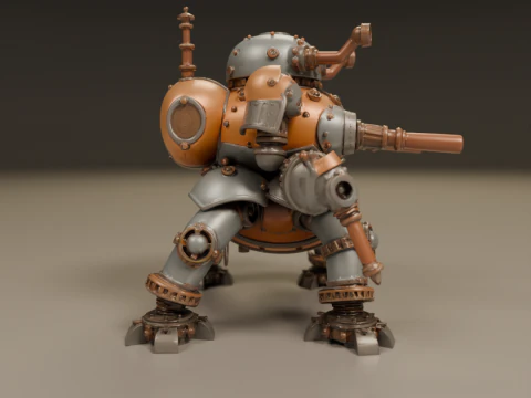 Tank steampunk 3D Print Model