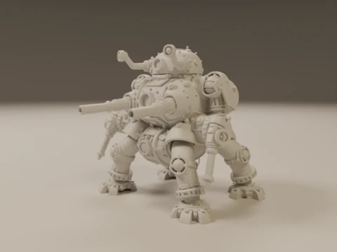 Tank steampunk 3D Print Model