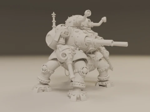 Tank steampunk 3D Print Model