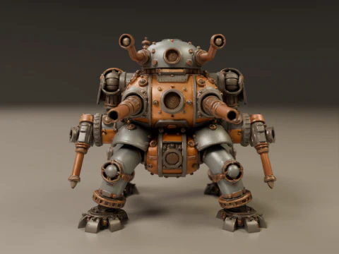Tank steampunk 3D Print Model